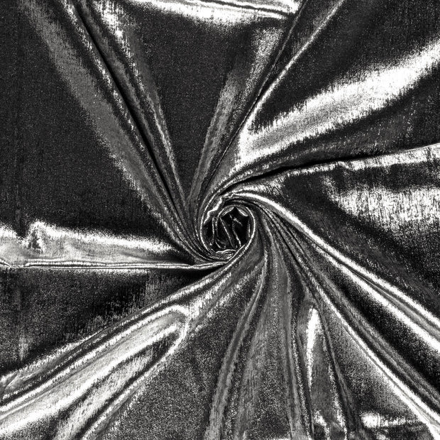 Satin tissu Argent enduit 