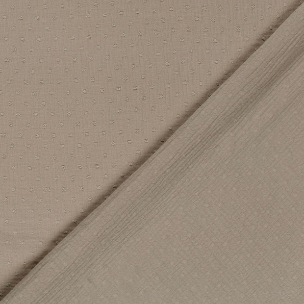 Muslin fabric Dots dobby 