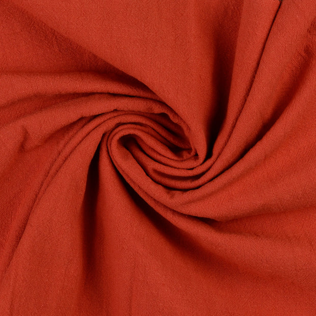 Popeline de Coton tissu orange 