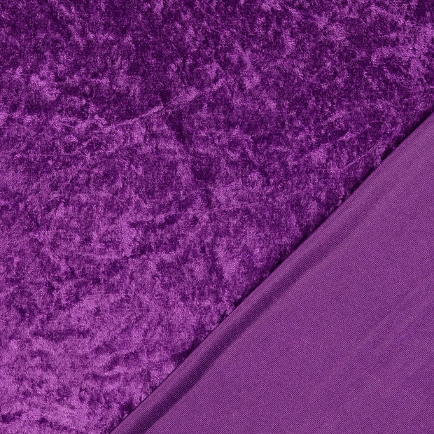 Velours fabrik Uni crushed 