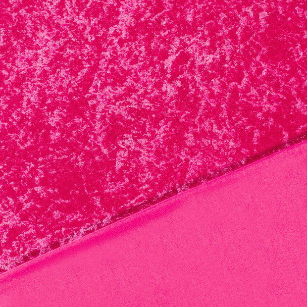 Velours fabrik Fuchsia crushed 
