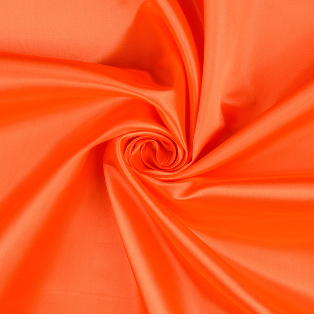 Satin tissu orange 