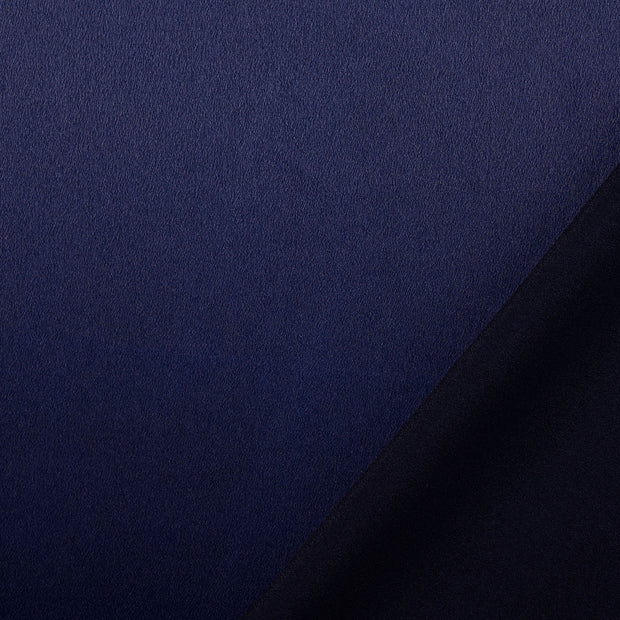 Satin Velvet fabric Navy dyed 