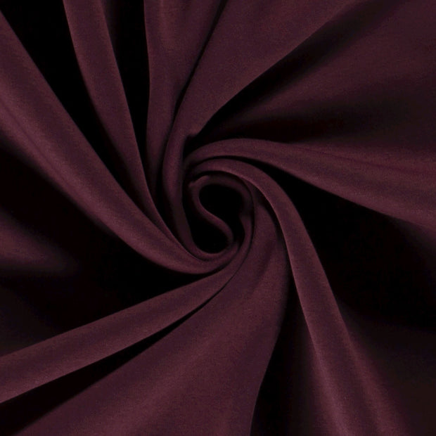 Jogging fabric Unicolour Wine red