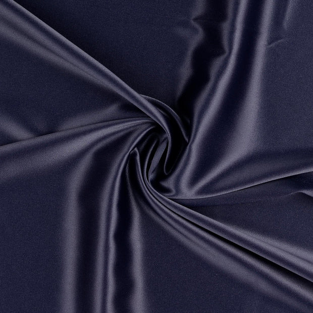 satin tissu Bleu Marine 