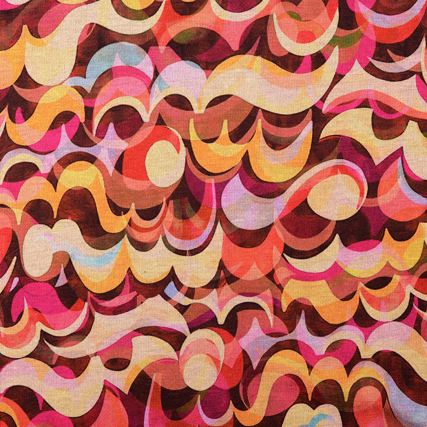 Jersey fabric Abstract Red