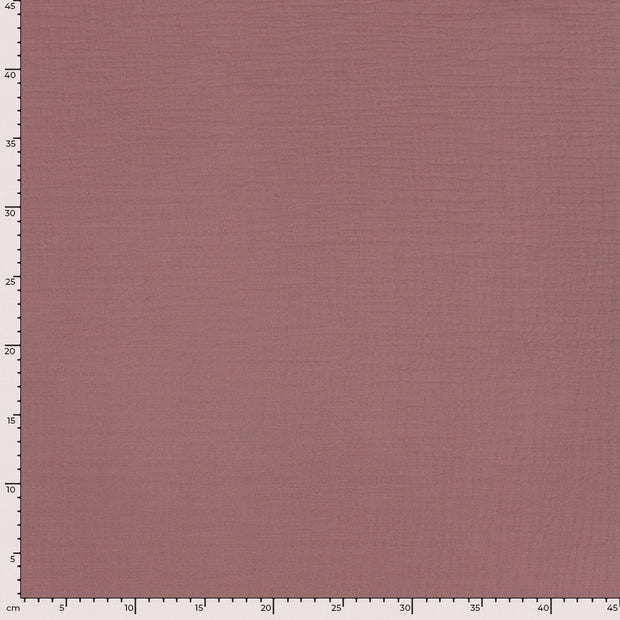 Muslin extra wide fabric Unicolour Light Mauve