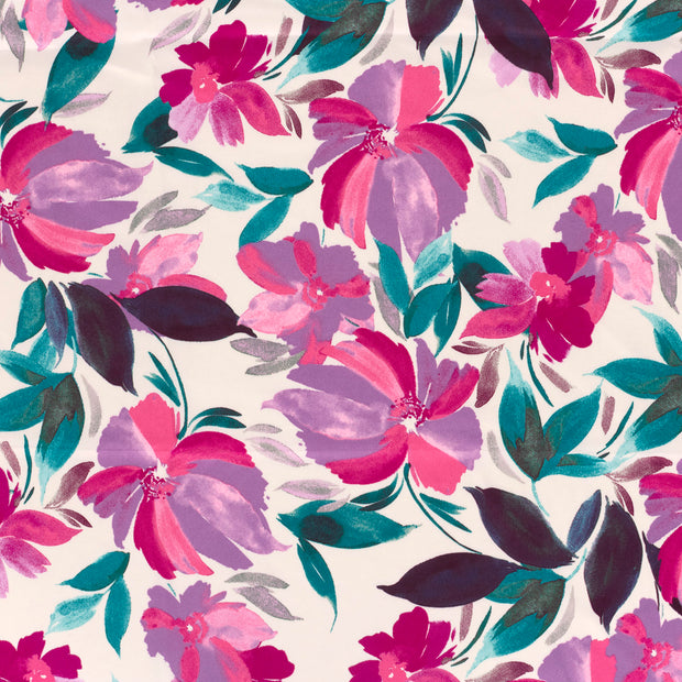 Satin Duchesse tissu Lilas légèrement brillant 