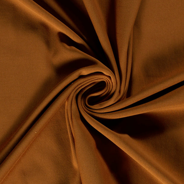 French Terry fabric Unicolour Caramel