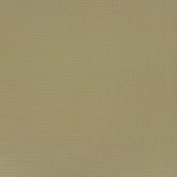 Muslin extra wide fabric Olive Green matte 