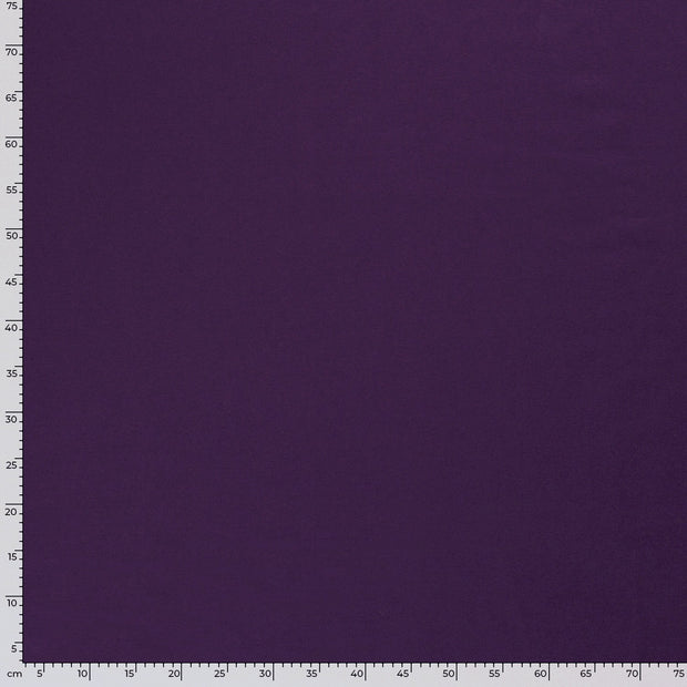 French Terry fabric Unicolour Aubergine