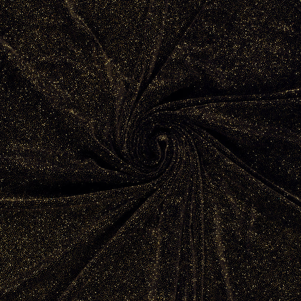 Polyester Jersey fabric Gold Lurex 