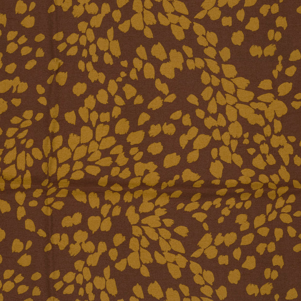 Viscose Nylon Crepe tissu Ocre 