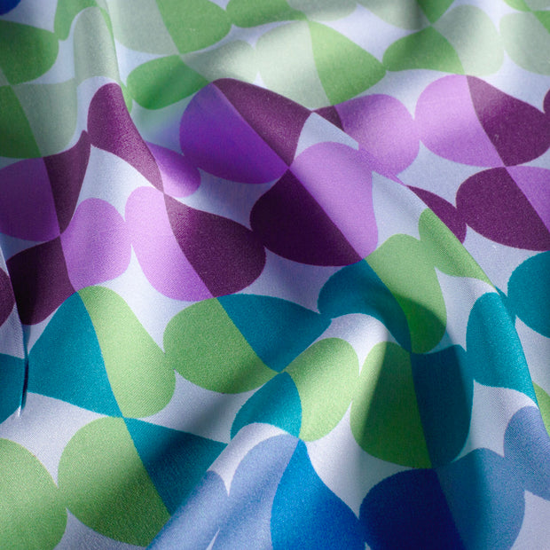 Viscose Satin fabric Light Blue
