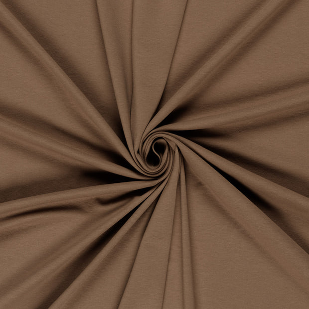Cotton Jersey GOTS organic fabric Taupe Grey 