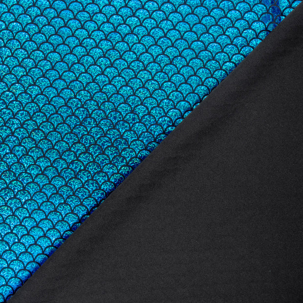 Lamé fabric Mermaid Aqua
