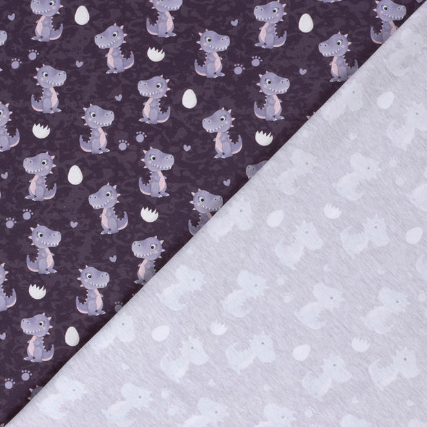 Jersey fabric Dinosaurs digital printed 