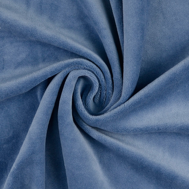 Nicky velours fabrik Indigoblau 