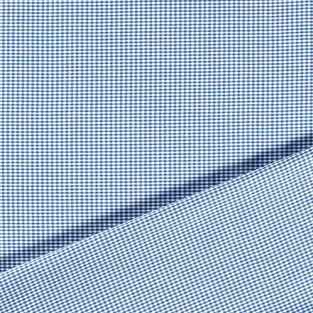 Baumwolle Popeline fabrik Indigoblau garngefärbt 