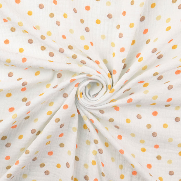 double gaze tissu multicolore 