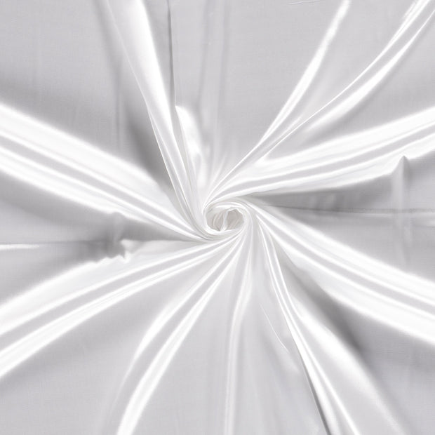 Satin Extensible tissu Blanc optique 