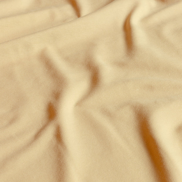 Cotton Jersey GOTS organic fabric Unicolour Camel