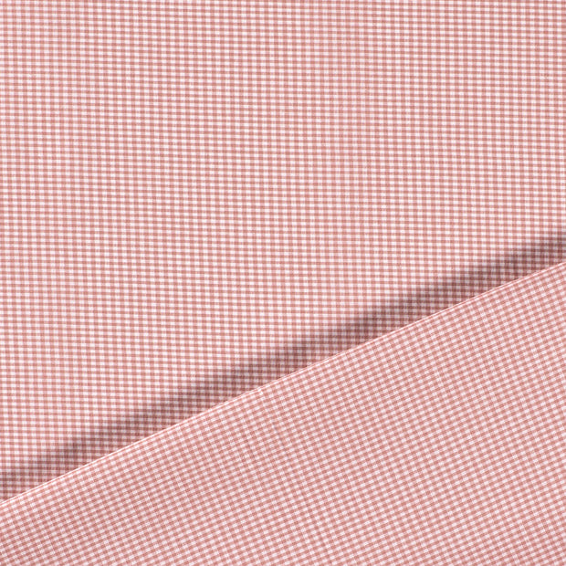 Popeline de Coton tissu Rose mat 