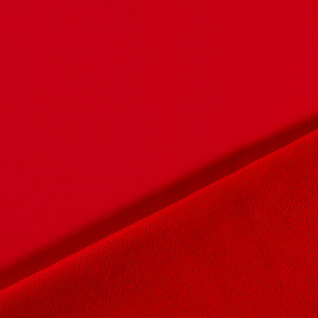 softshell tissu rouge doublé et l'arrière 