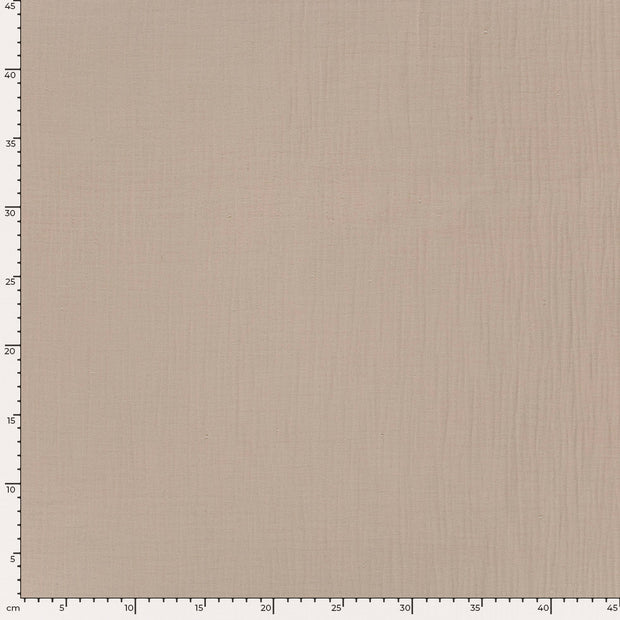 Musselin extra breit fabrik Uni Beige