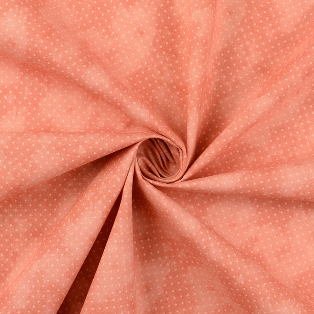 Popeline de coton tissu vieux rose 