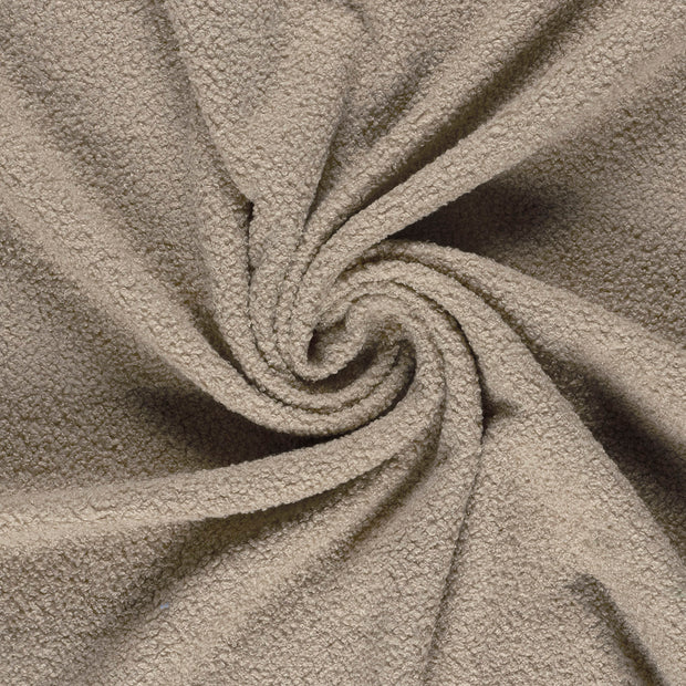 Teddy fabric Beige backed 