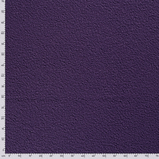 Bouclé fabric Unicolour Carbon