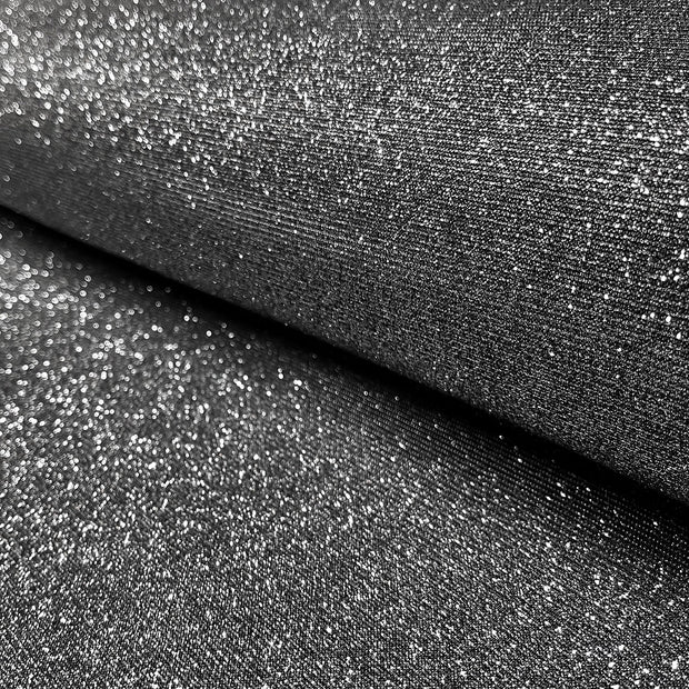 Polyester Jersey fabrik Uni Schwarz