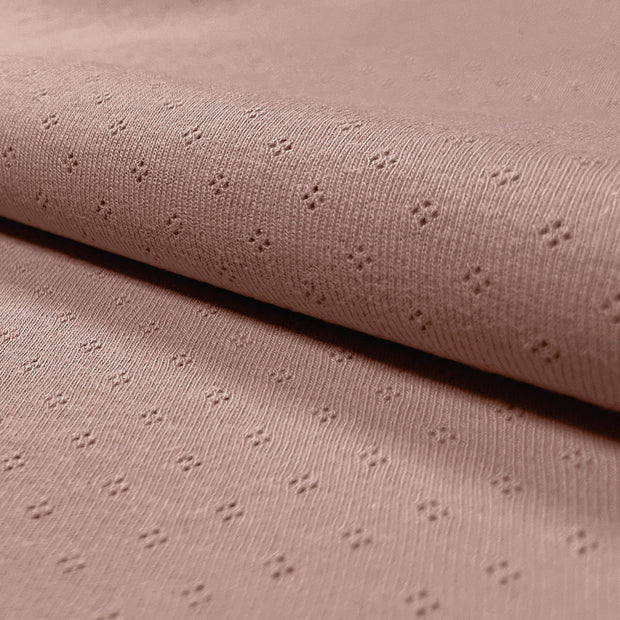 Pinpoint fabric Unicolour Light Mauve