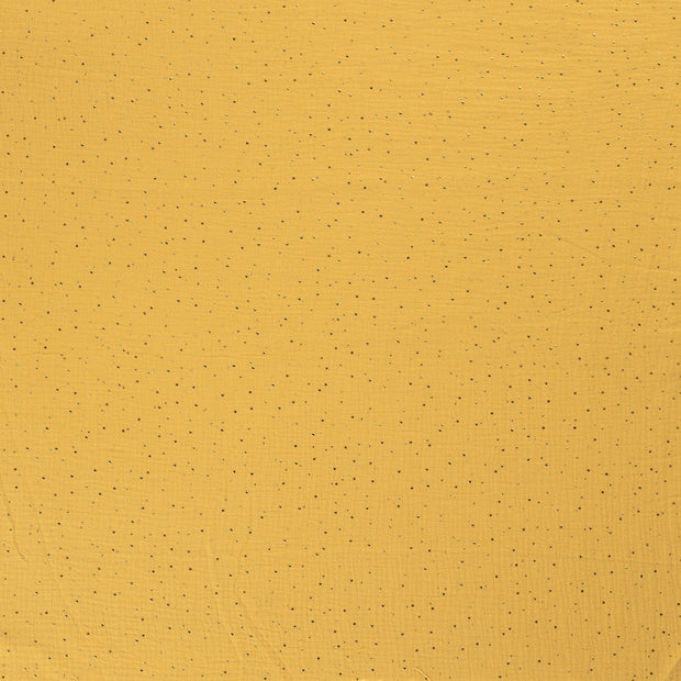 Muslin fabric Oker matte 