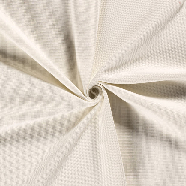 Knitted Waffle fabric Off White 