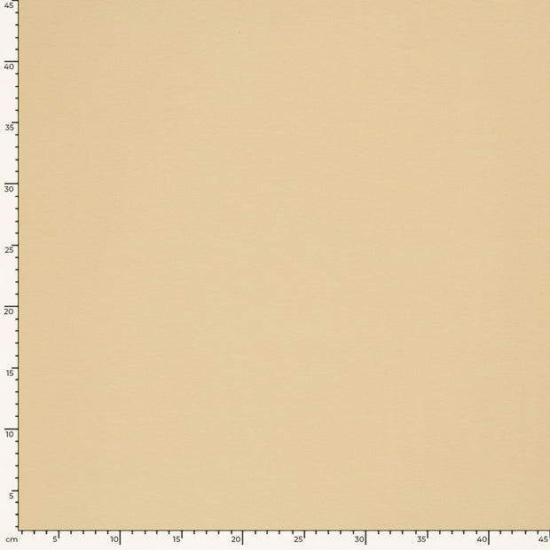 Cotton Jersey GOTS organic fabric Unicolour Camel