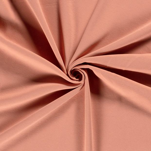 Knitted Waffle fabric Coral 