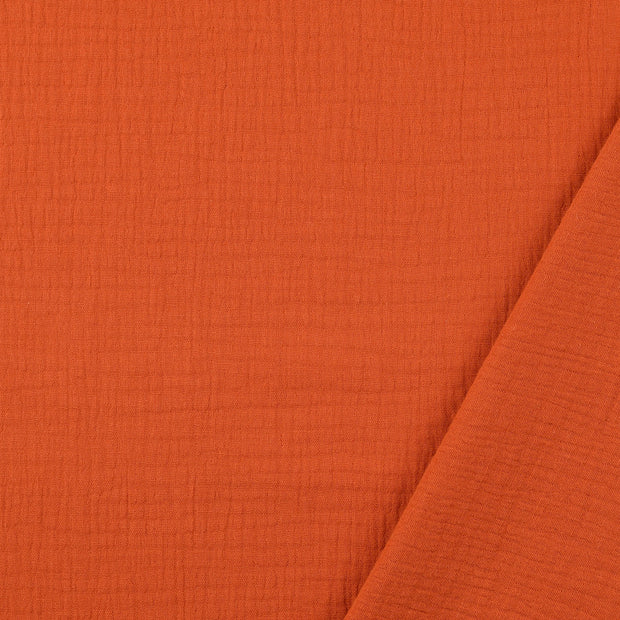 double gaze tissu Brique 