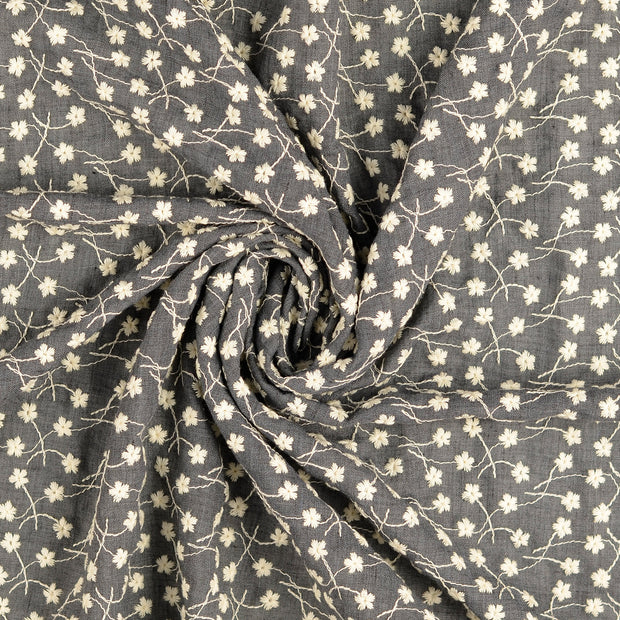 Lace fabric grey 
