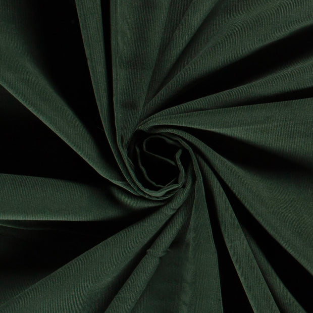 Velours Côtelé bébé 21w tissu Vert foncé mat 
