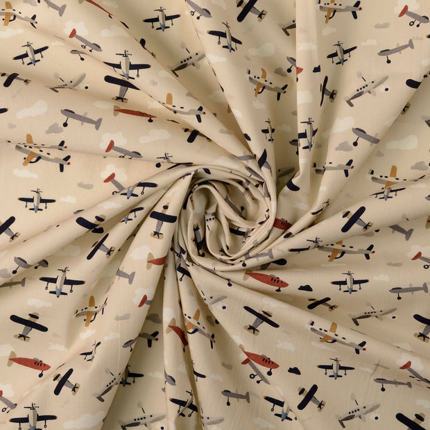 Cotton Poplin fabric Off White 