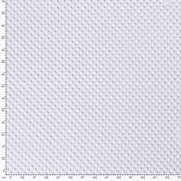 Minky fabric Unicolour Optical White