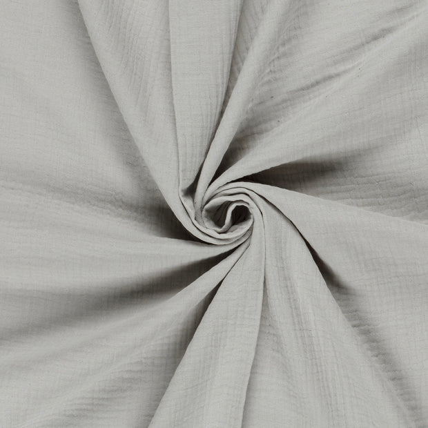 Muslin Triple Layer fabric Light Grey 