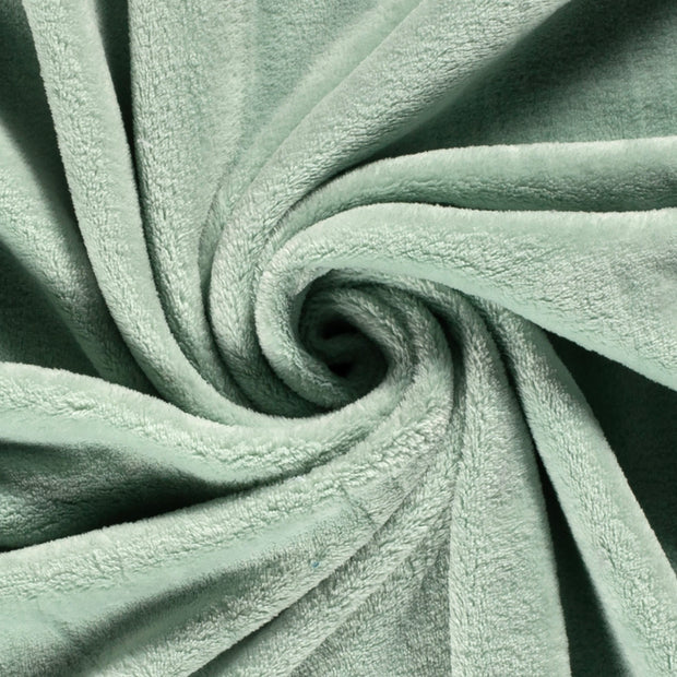 Polaire Doudou tissu Menthe doux 