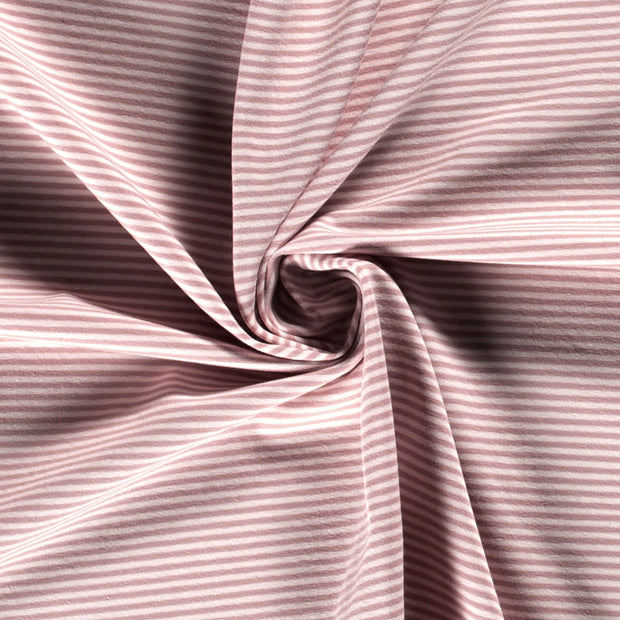 Jersey de Coton Fil Teint tissu Mauve doux 