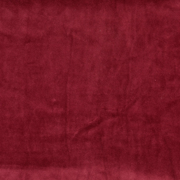Nicky velours tissu Unicolore bordeaux