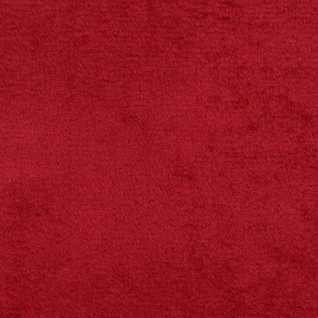 Polaire Doudou tissu Unicolore bordeaux
