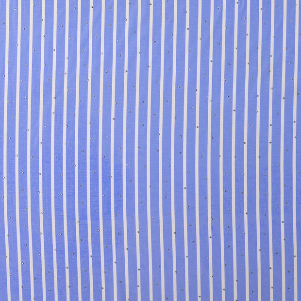 Woven Polyester tissu rayures Bleu acier