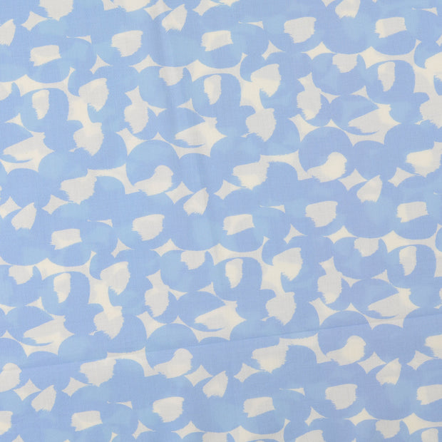 Voile fabrik Geometrische Hellblau